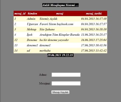 anlık mesajlaşma,update panelde anlık mesajlaşma,c#,c++